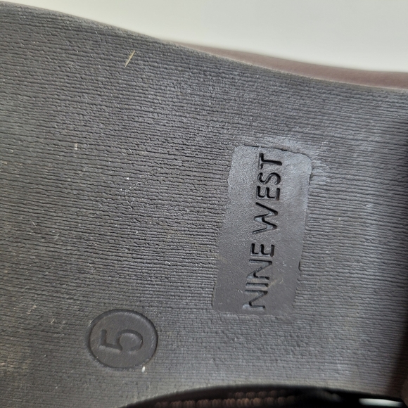 Nine West Suri 2 Brown Faux Leather Riding Boots Size Women's 5 - Picture 13 of 14